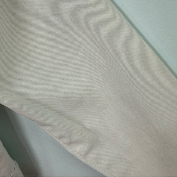 Gap White Jean Jacket Size XL; Silver Buttons and Snaps - Picture 9 of 14